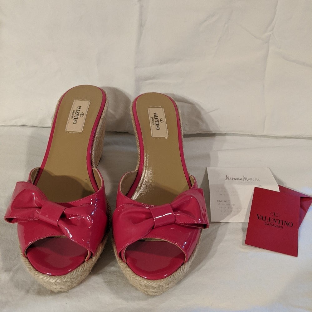 Valentino Fuschia Mena Espadrilles 40
